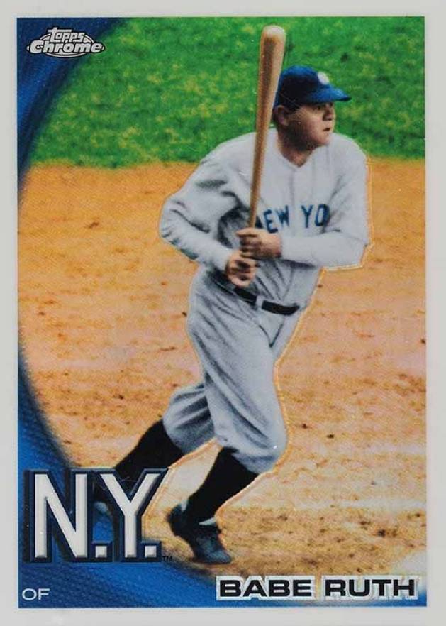 2010 Topps Chrome Wrapper Redemption Babe Ruth #222 Baseball Card