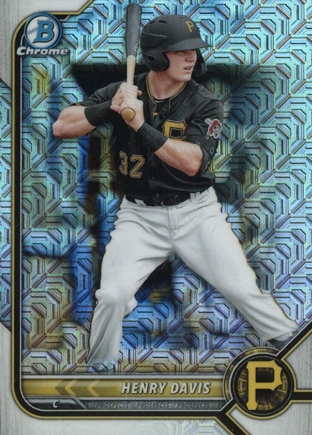 2022 Bowman Mega Box Chrome Henry Davis #148 Baseball Card