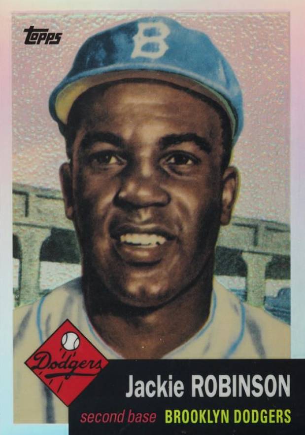 2013 Topps Factory Jackie Robinson Chrome Reprint Refractors Jackie Robinson #1 Baseball Card