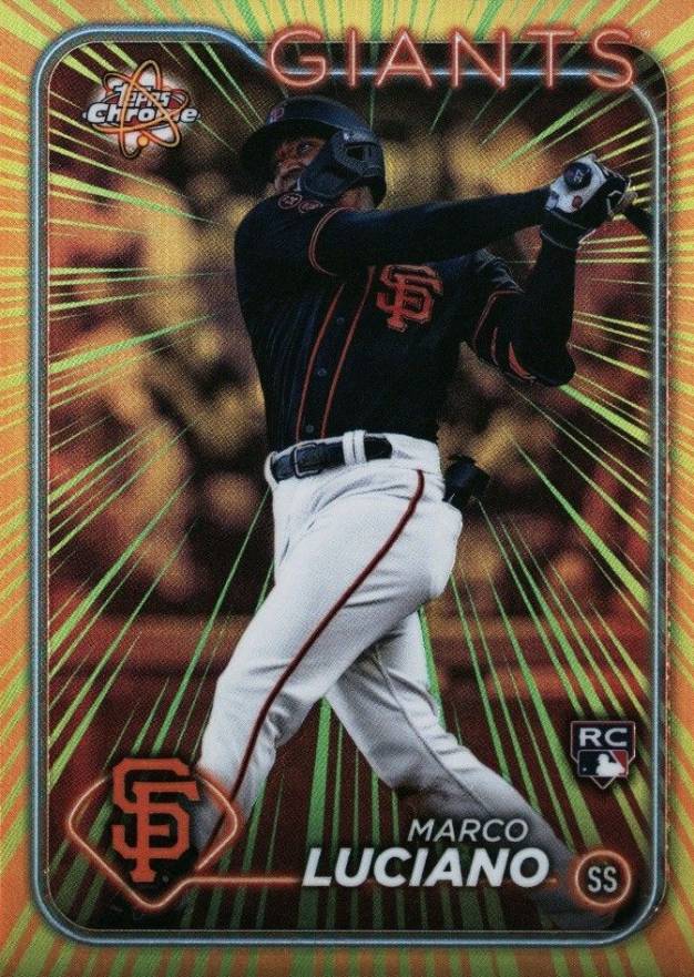 2024 Topps Chrome Radiating Rookies Marco Luciano #RR5 Baseball Card