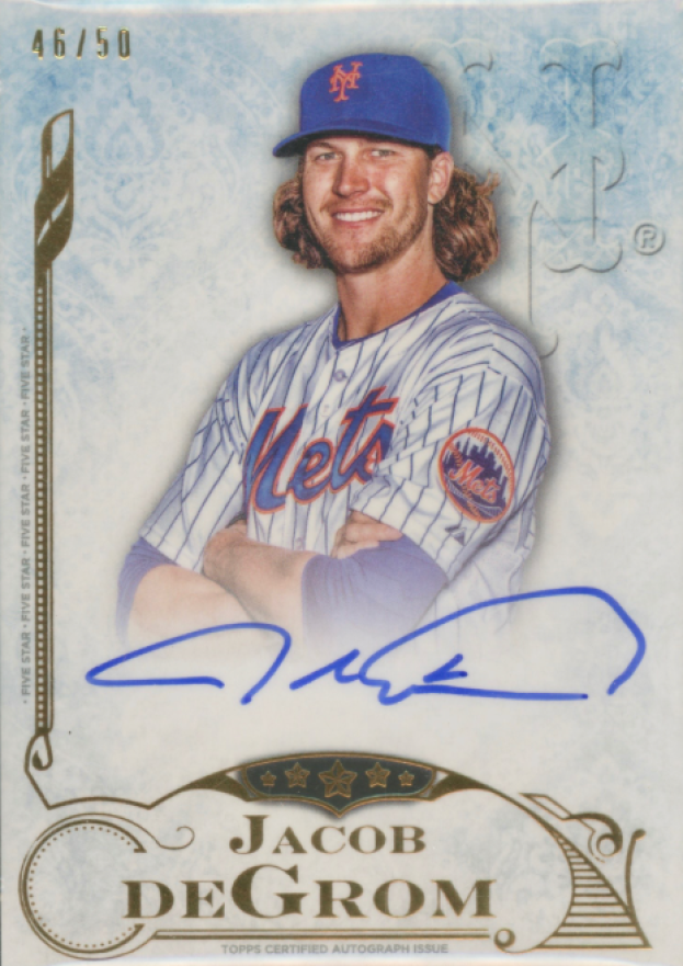 2015 Topps Five Star Autographs Jacob DeGrom #FSAJD Baseball Card