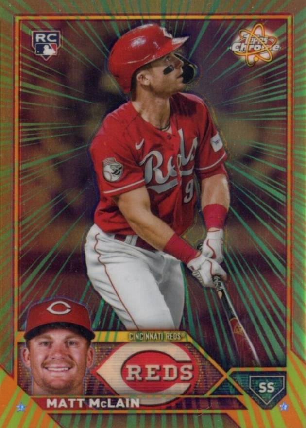 2023 Topps Chrome Radiating Rookies Matt McLain #RR28 Baseball Card