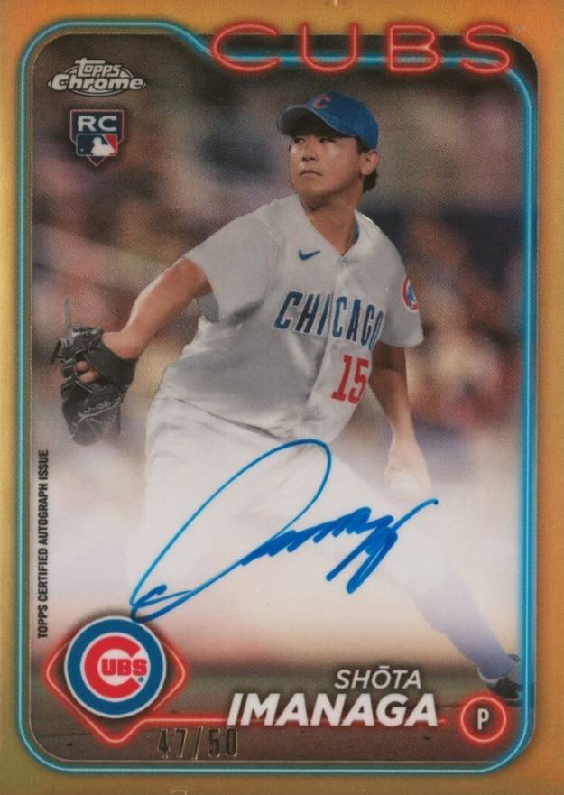2024 Topps Chrome Rookie Autographs Shota Imanaga #RASI Baseball Card