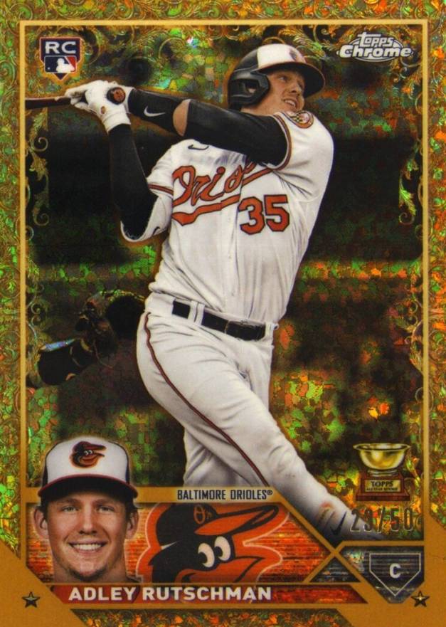2023 Topps Gilded Collection Adley Rutschman #35 Baseball Card