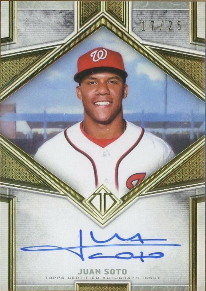 2019 Topps Transcendent Framed Transcendent Autographs Juan Soto #JS Baseball Card