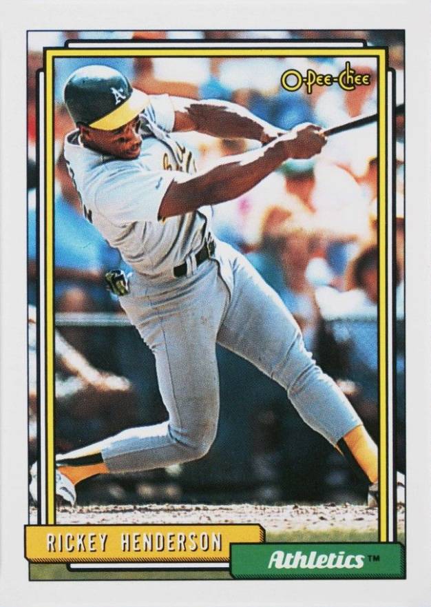 1992 O-Pee-Chee Rickey Henderson #560 Baseball Card