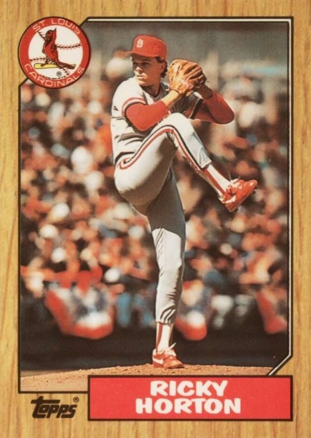 1987 Topps Tiffany Rick Horton #542 Baseball Card