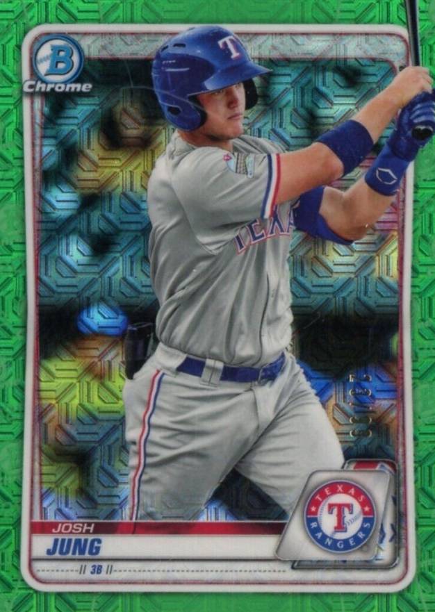 2020 Bowman Chrome Mega Box Josh Jung #BCP113 Baseball Card
