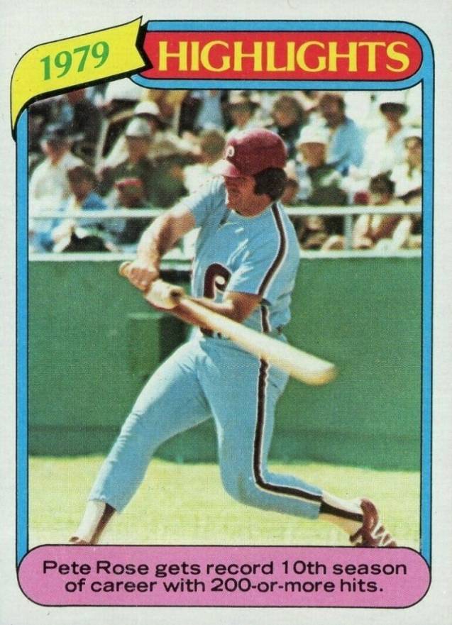 1980 Topps Pete Rose #4 Baseball Card