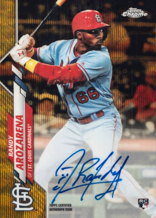 2020 Topps Chrome Rookie Autographs Randy Arozarena #RARAR Baseball Card