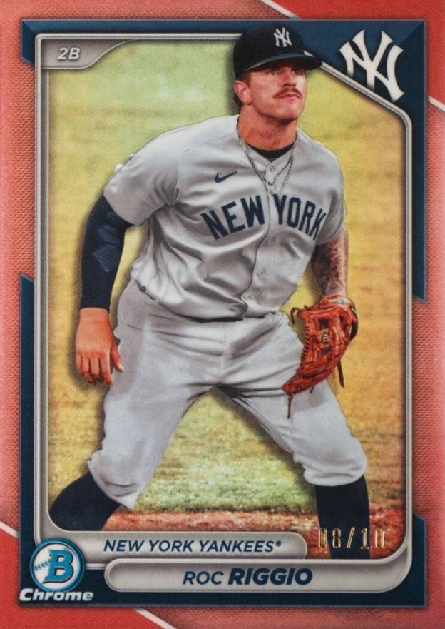 2024 Bowman Chrome Prospects Roc Riggio #BCP70 Baseball Card