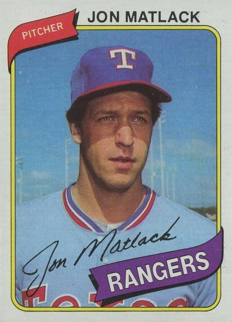 1980 Topps Jon Matlack #592 Baseball Card