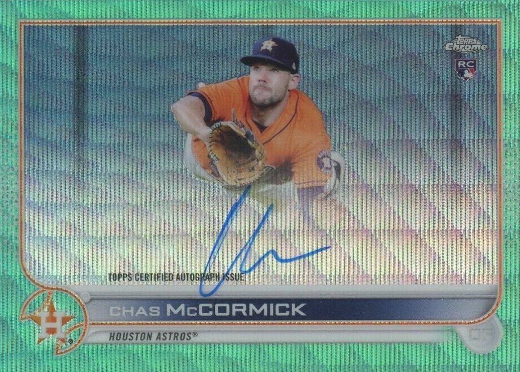 2022 Topps Chrome Rookie Autographs Chas McCormick #RACM Baseball Card