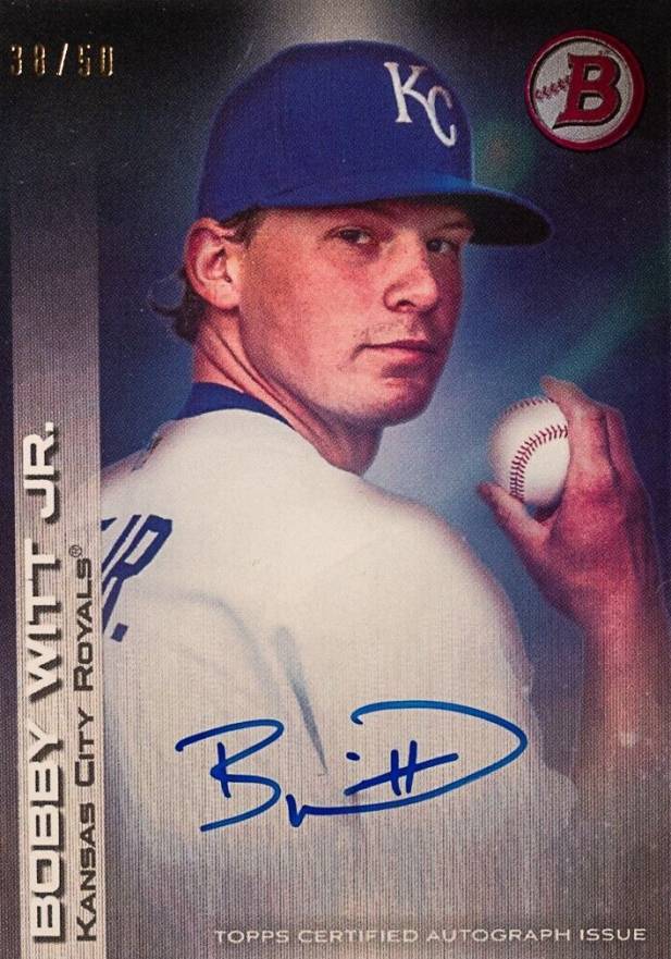 2022 Bowman Transcendent VIP Party Autographs Bobby Witt Jr. #BWA2 Baseball Card