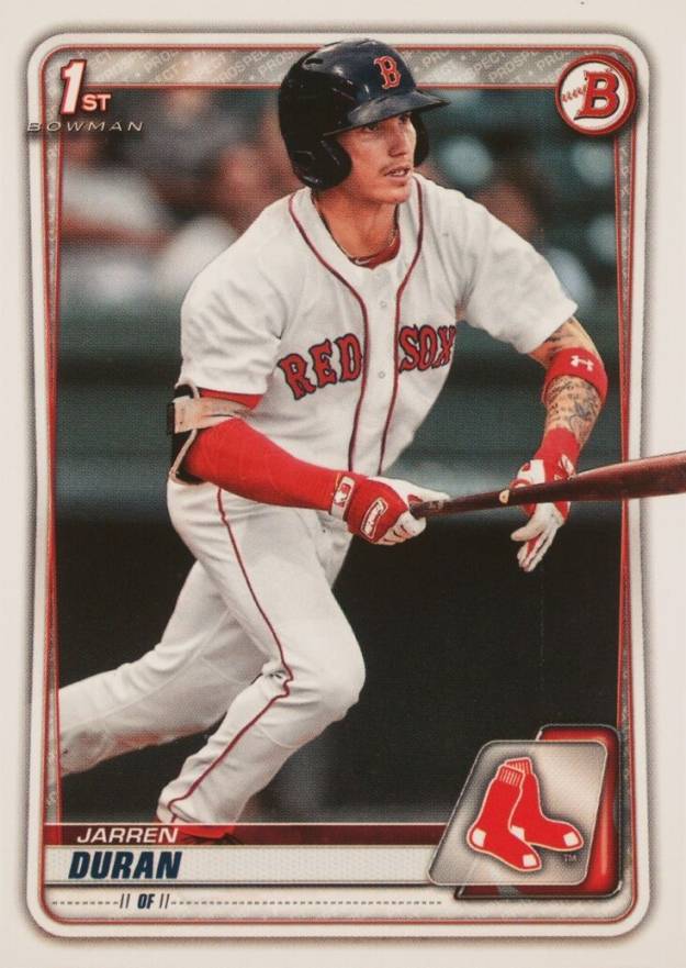 2020 Bowman Paper Prospects Jarren Duran #BP144 Baseball Card