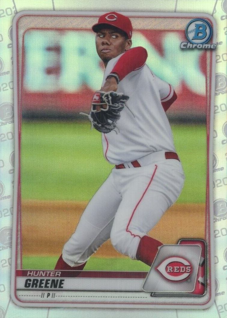 2020 Bowman Draft Hunter Greene #BD196 Baseball Card