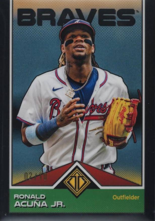 2024 Topps Transcendent Collection Transcendent Icons Chrome Ronald Acuna Jr. #49 Baseball Card