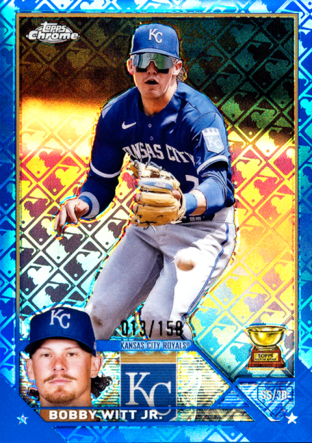2023 Topps Chrome Logofractor Edition Bobby Witt Jr. #176 Baseball Card