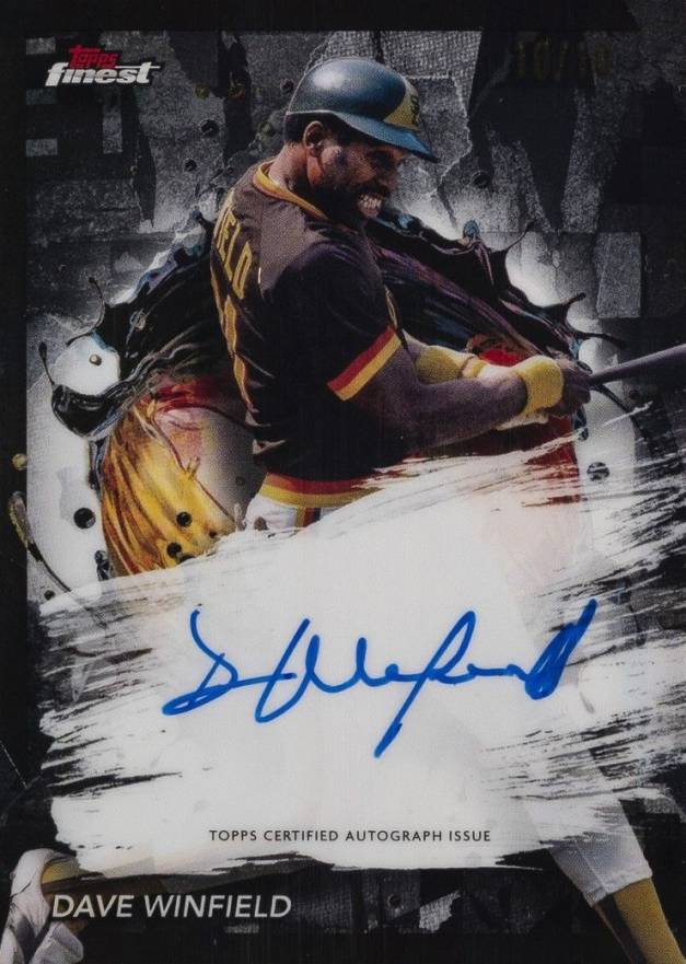 2024 Topps Finest Finest Autographs Dave Winfield #FADW Baseball Card