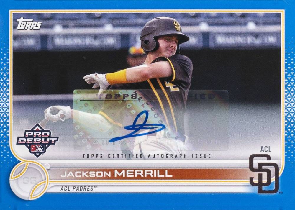 2022 Topps Pro Debut Jackson Merrill #PD103 Baseball Card