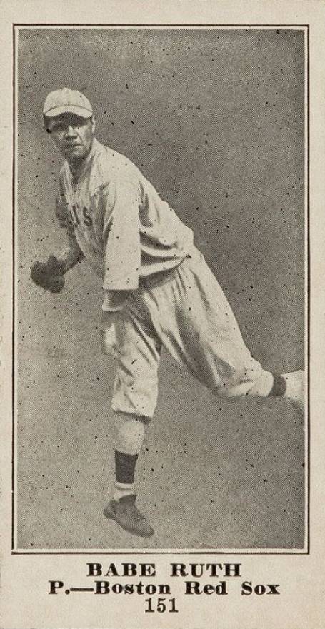 1916 Sporting News Babe Ruth #151 Baseball Card