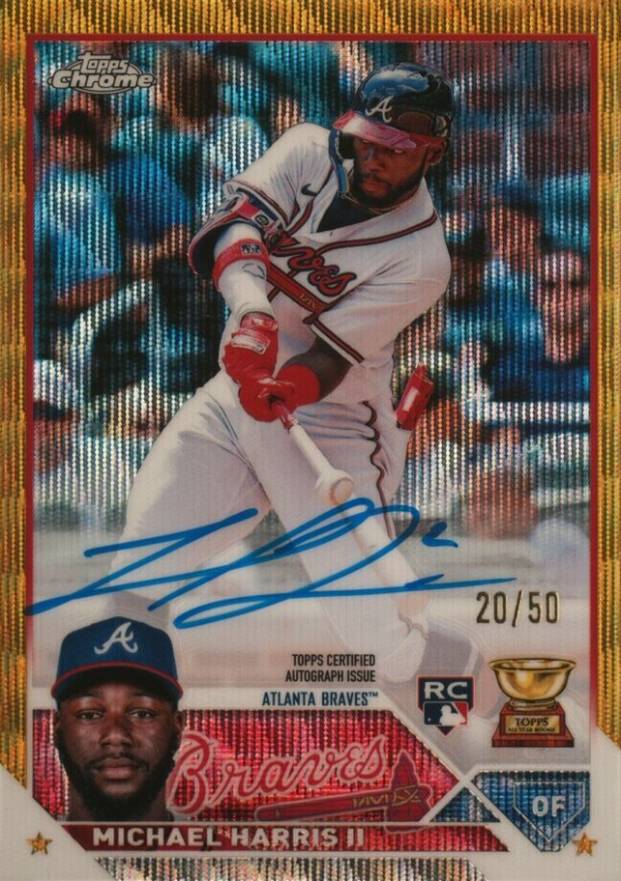 2023 Topps Chrome Rookie Autograph Michael Harris II #RAMH Baseball Card