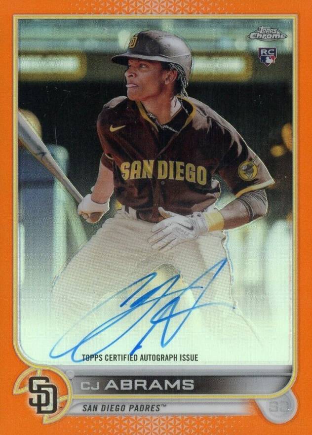 2022 Topps Chrome Rookie Autographs C.J. Abrams #RACA Baseball Card