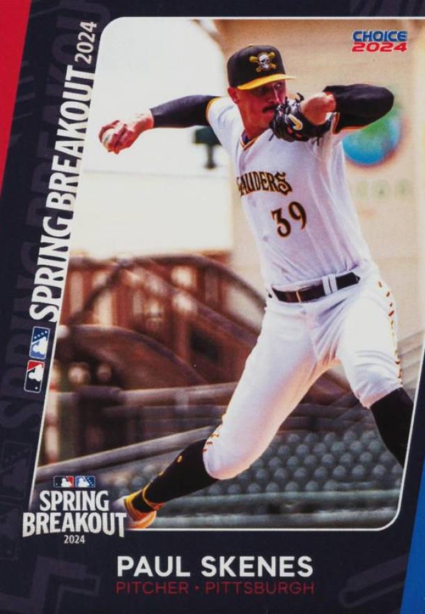 2024 Choice Spring Breakout Paul Skenes # Baseball Card