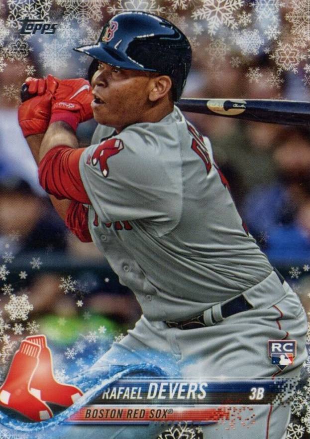 2018 Topps Holiday Rafael Devers #67 Baseball Card