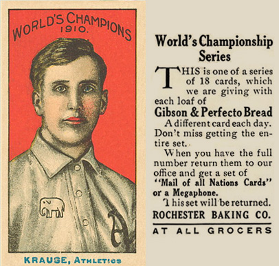 1911 Rochester Baking Harry Krause # Baseball Card