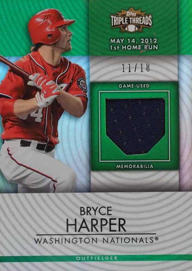 2012 Topps Triple Threads Unity Relics Bryce Harper #206 Baseball Card
