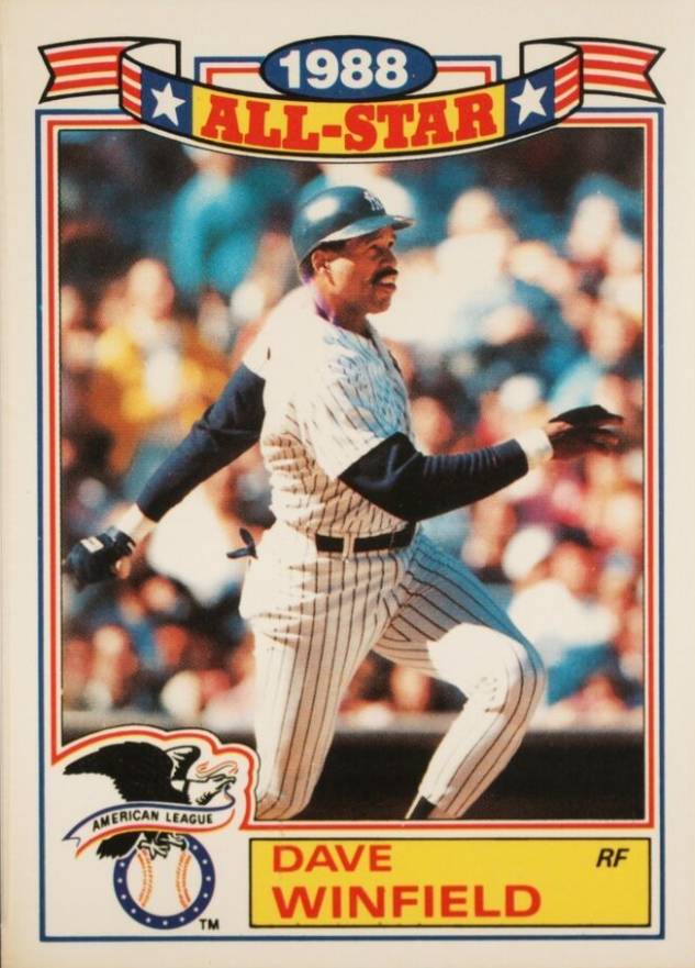 1989 Topps All-Star Glossy Set of 22 Dave Winfield #8 Baseball Card