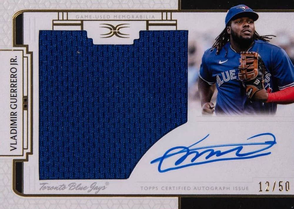 2024 Topps Definitive Collection Autograph Relics Collection Vladimir Guerrero Jr. #ARCVG Baseball Card