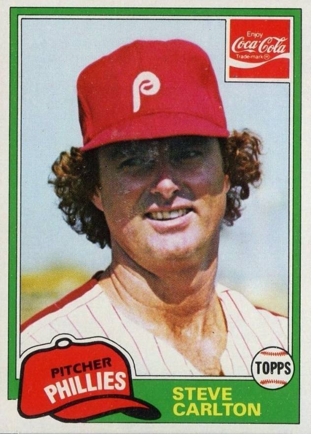1981 Coca-Cola Steve Carlton #3 Baseball Card