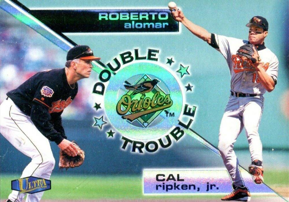 1998 Ultra Double Trouble Roberto Alomar #7 Baseball Card