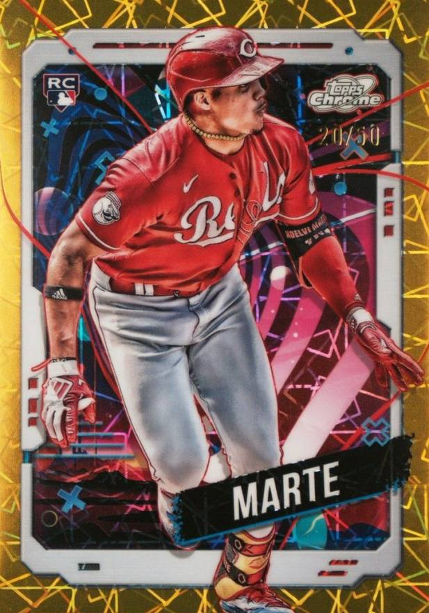 2024 Topps Chrome Cosmic Noelvi Marte #16 Baseball Card