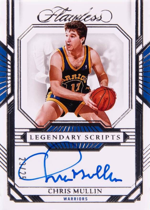2022 Panini Flawless Legendary Scripts Chris Mullin #LSCML Basketball Card