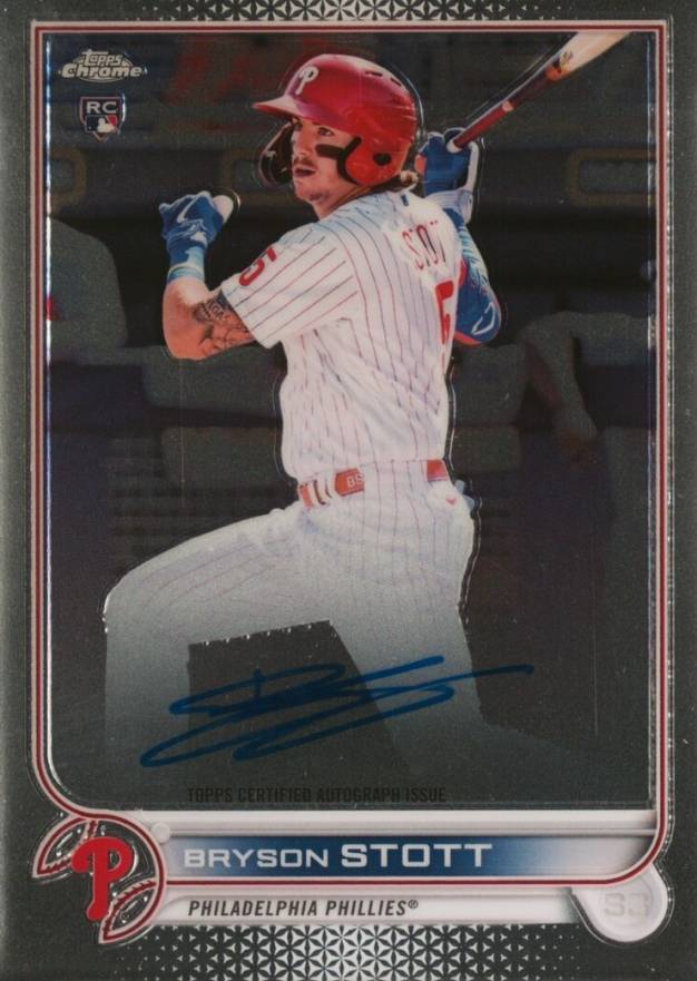 2022 Topps Chrome Rookie Autographs Bryson Stott #RABS Baseball Card