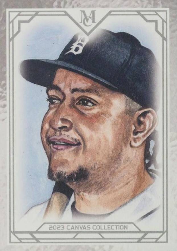 2023 Topps Museum Collection Canvas Collection Reprints Miguel Cabrera #CCR44 Baseball Card