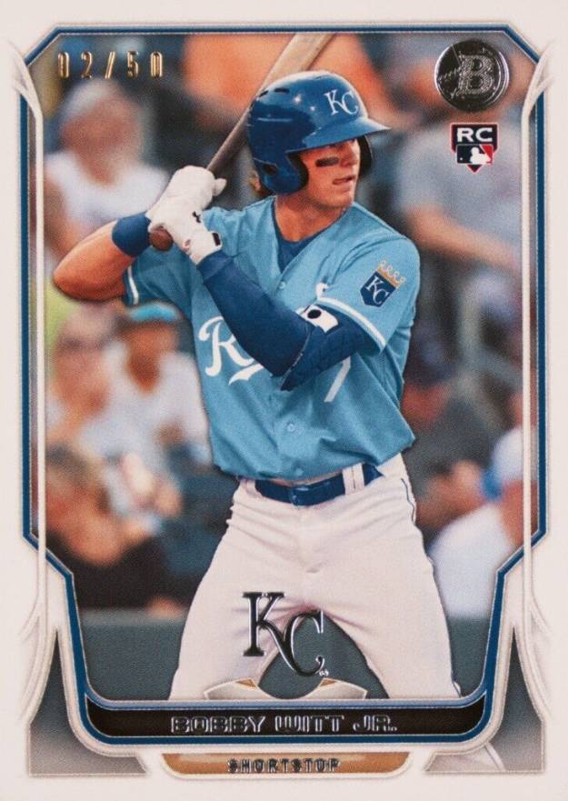 2022 Bowman Transcendent VIP Party Bobby Witt Jr. Through the Years Bobby Witt Jr. #2014 Baseball Card