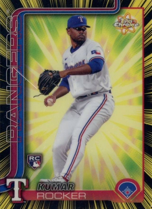 2025 Topps Chrome Radiating Rookies Kumar Rocker #RR9 Baseball Card