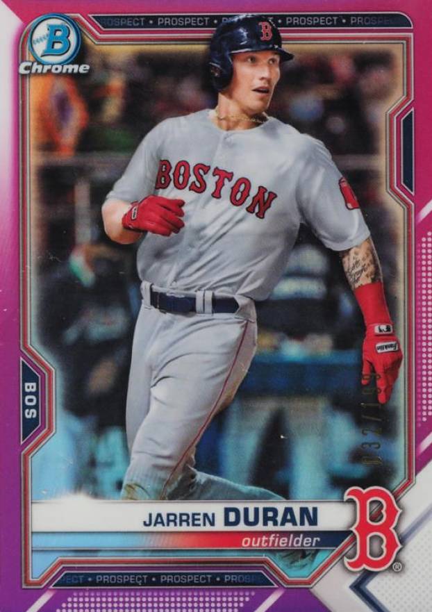 2021 Bowman Chrome Prospects Jarren Duran #BCP170 Baseball Card