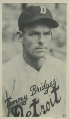 1936 Goudey Premiums-Type 1-Wide Pen Tommy Bridges # Baseball Card