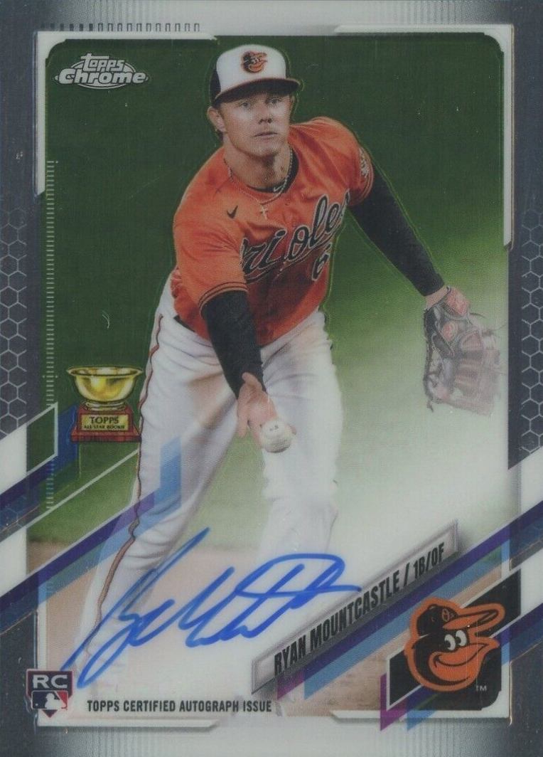 2021 Topps Chrome Rookie Autographs Ryan Mountcastle #RARM Baseball Card
