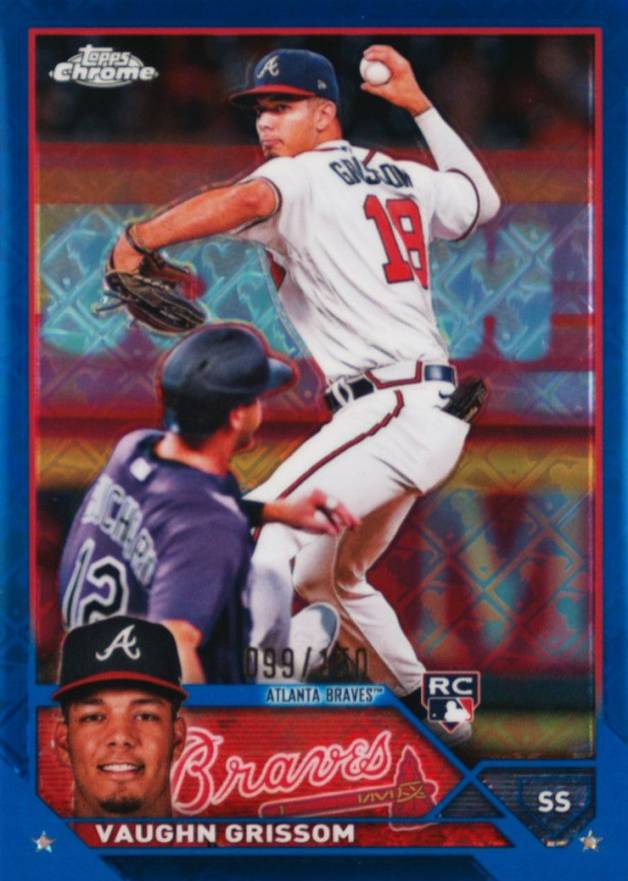 2023 Topps Chrome Logofractor Edition Vaughn Grissom #48 Baseball Card
