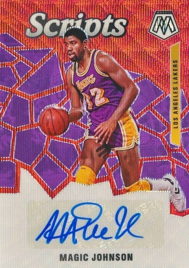 2019 Panini Mosaic Scripts Magic Johnson #SCMJN Basketball Card