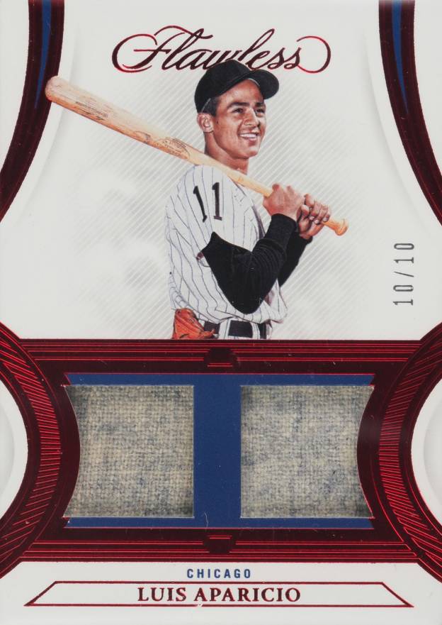 2022 Panini Flawless Dual Patches Luis Aparicio #DPLA Baseball Card