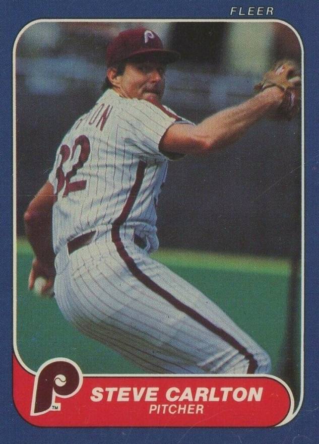 1986 Fleer Steve Carlton #435 Baseball Card