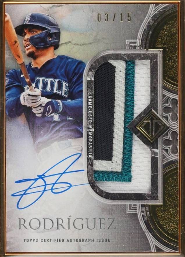 2023 Topps Transcendent Collection Transcendent Collection Patch Autographs Julio Rodriguez #JR Baseball Card
