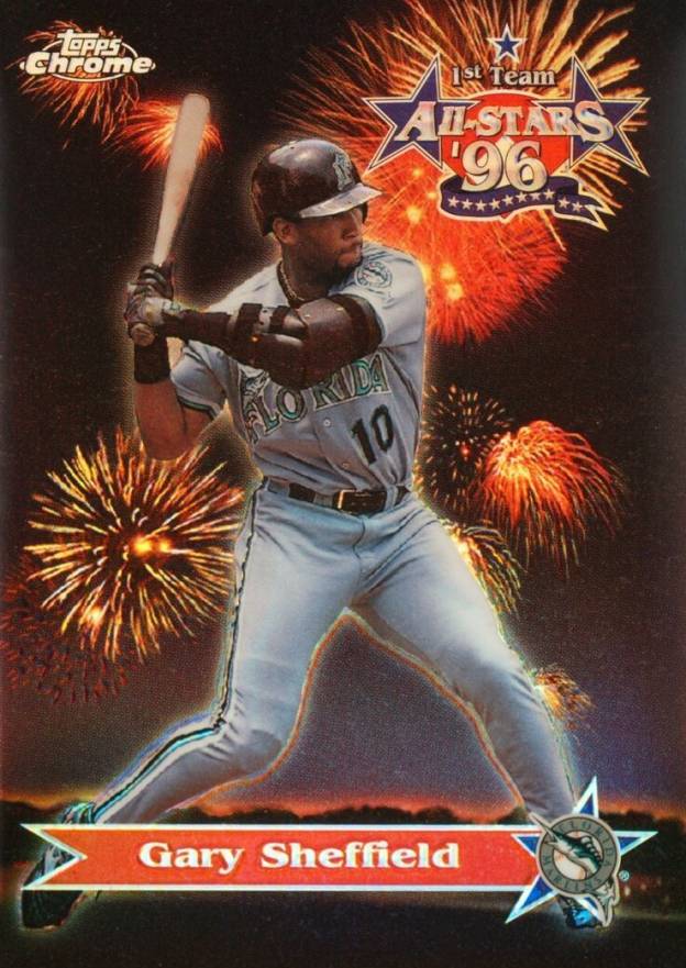 1997 Topps Chrome All-Stars Gary Sheffield #AS16 Baseball Card